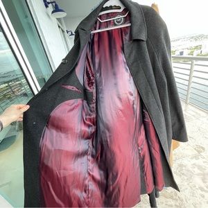 Riccardo Fazzi long cashmere blend overcoat size 44